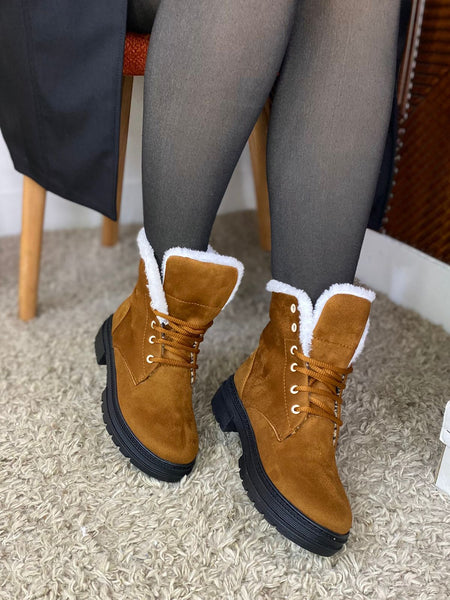 Bottines Douceur Hivernale en Fausse Fourrure