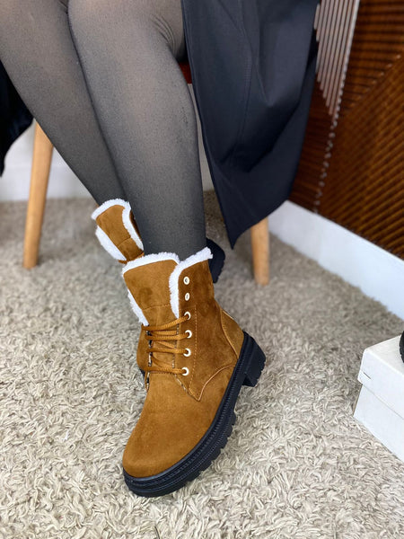 Bottines Douceur Hivernale en Fausse Fourrure