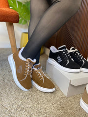 Espadrilles Bottines en Fausse Fourrure Douce
