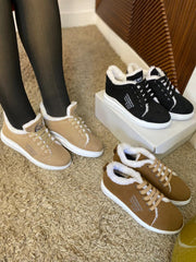 Espadrilles Bottines en Fausse Fourrure Douce