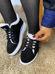 Espadrilles Bottines en Fausse Fourrure Douce