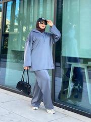 Ensemble Confort Chic – Hoodie ample & Pantalon fluide